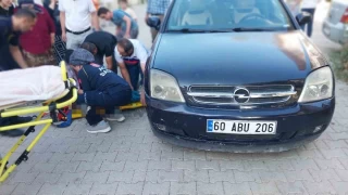 Erbaa'da 3 yandaki ocuk otomobilin altnda kald
