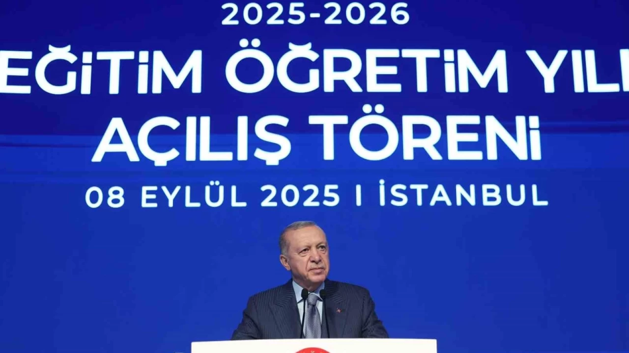 Erdoğan yeni eğitim- öğretim yılı açılışında konuştu