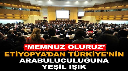 Etiyopya'dan Trkiye'nin arabuluculuuna yeil k