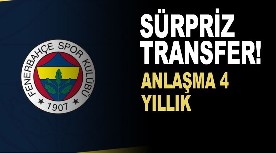 Fenerbah�e'den s�rpriz transfer! 4 y�ll�k anla�ma 