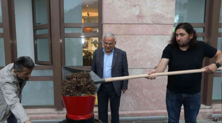 Fındık zurufundan yem üretildi