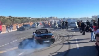 Gelin ve damadın drift şovu pahalıya patladı