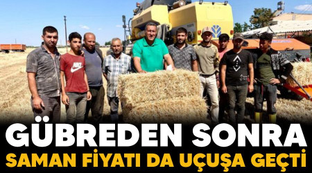 Gübreden sonra saman fiyatı da uçuşa geçti
