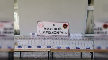 Hakkari’de kaçak sigara operasyonu