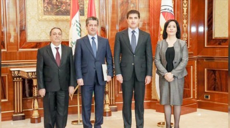 Hkmet kurma grevi Mesrur Barzani'de