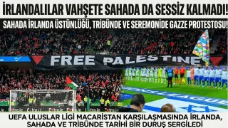 İrlanda’dan İsrail maçında Gazze protestosu
