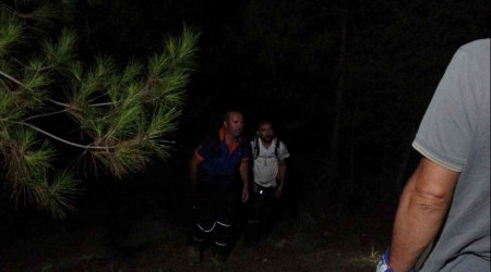 Isparta'daki kanyonda mahsur kalan  kii kurtarld