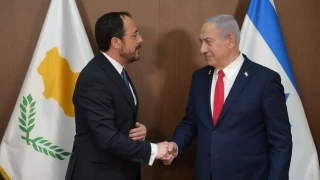srail Babakan Netanyahu, GKRY lideri Hristodulidis ile grt