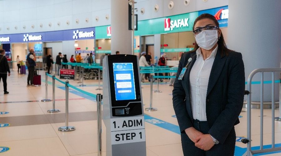 stanbul Havaliman'nda antikor testi uygulamas balad