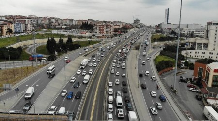 stanbul'da trafik durma noktasna geldi