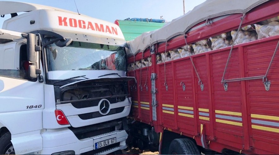 Kamyona �arpan t�r�n s�r�c�s� �ld�