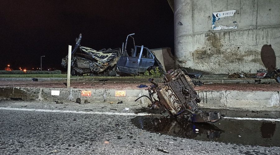 Keşan'da feci kaza: 1 ölü, 2 yaralı