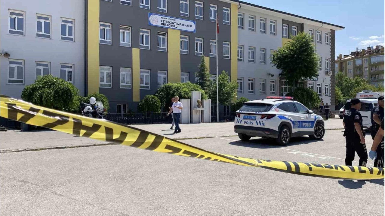 Konya'da bir öğretmen okulda öldürüldü