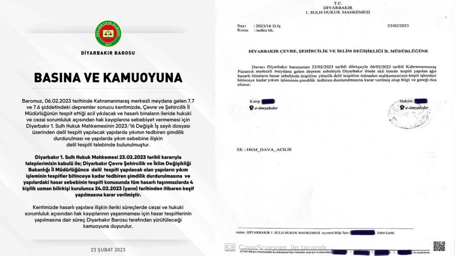 Mahkeme karar� ile Diyarbak�r'daki y�k�m i�lemleri durduruldu