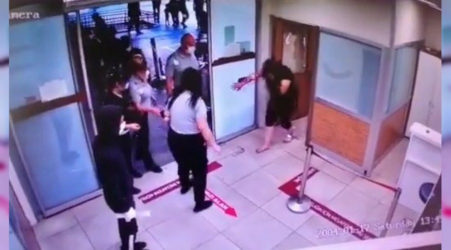 Maske takmayan kadın hastanede terör estirdi