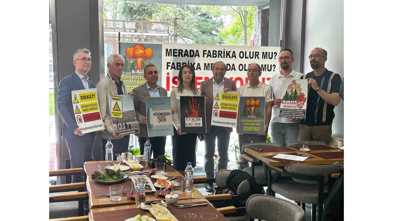 Merada yapılmak istenen patlayıcı tesisine tepki