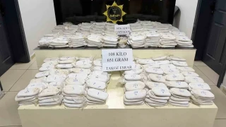 Mersin'de 108 kilo uyu�turucu ele ge�irildi