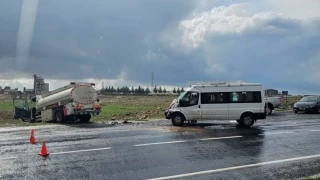 Midyat'ta tanker ile minibs arpt: 9 yaral