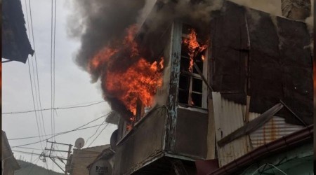 Mülteci ailenin evi alevlere teslim oldu