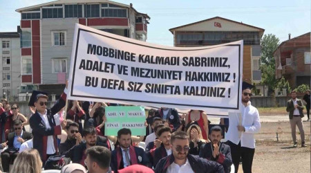OMÜ'de öğrencilerden protesto
