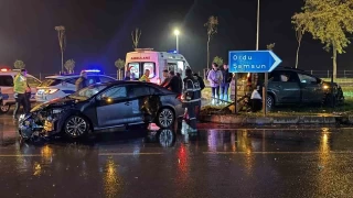 Ordu'da iki otomobil çarpıştı: 5 yaralı