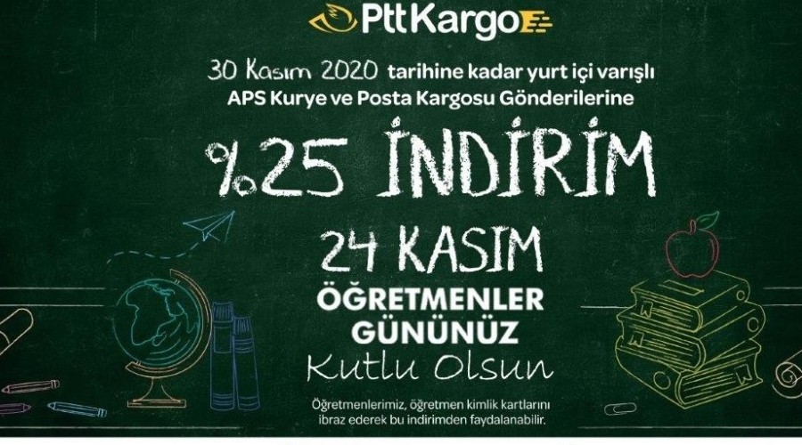 PTT'den Öğretmenler Günü'ne özel indirim sürprizi