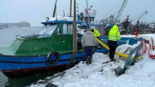 Samsun'da balıkçı teknesi battı