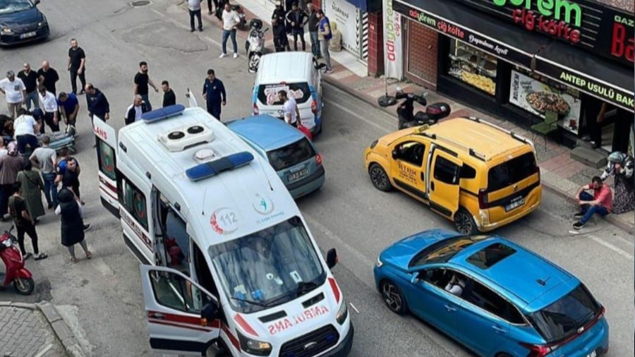 Samsun'da b��akl�, sopal� kavga kamerada: 1 �l�, 2 yaral�