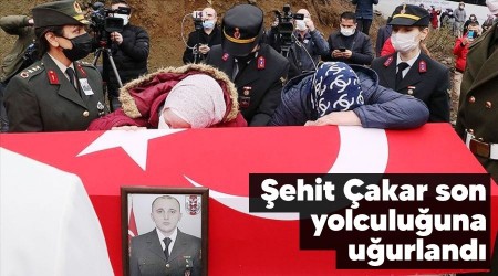 Şehit Çakar son yolculuğuna uğurlandı