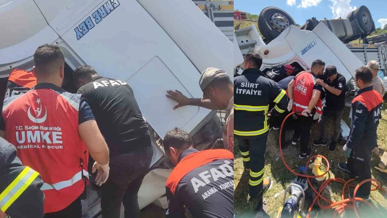 Siirt'te t�r �arampole yuvarland�: 1 �l�, 1 yaral�