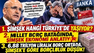Şimşek’in 1,8 trilyon dolar hesabı var, vatandaşın borç hesabı!