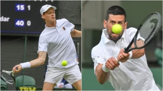 Sinner ve Djokovic, Wimbledon'da yar finale kt