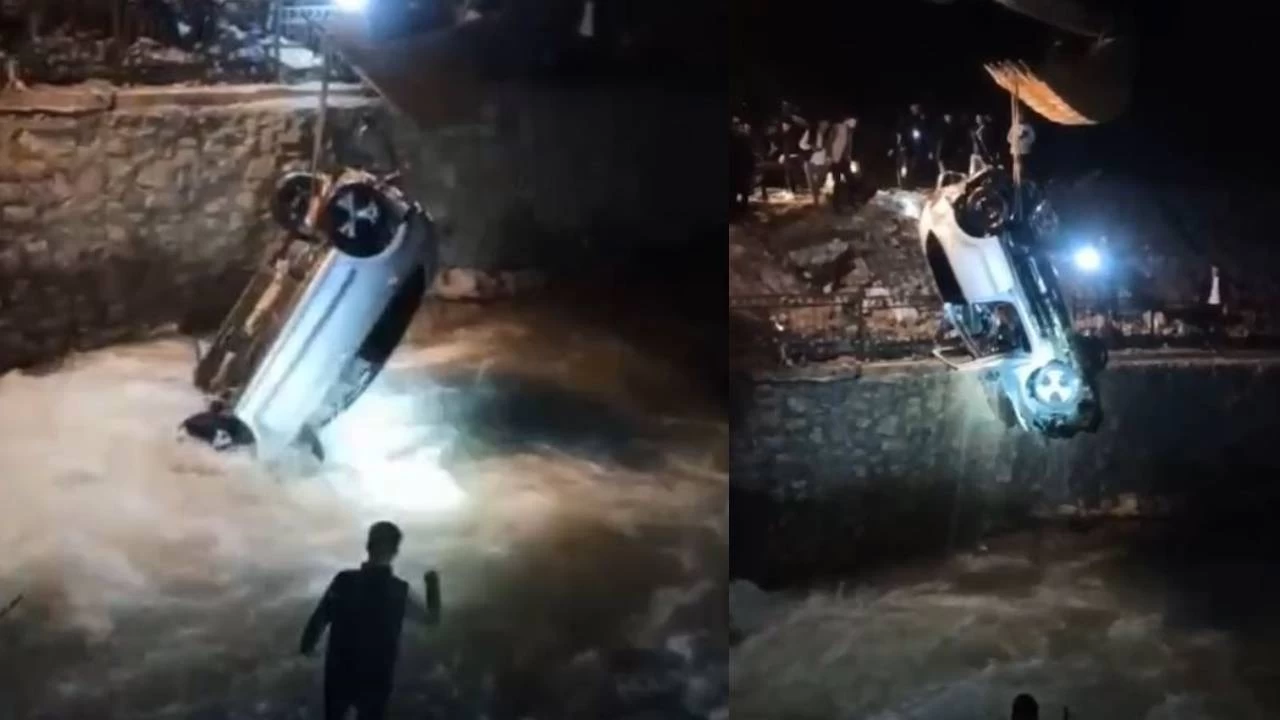 ��rnak'ta dereye u�an otomobildeki 5 ki�iden 4'� hayat�n� kaybetti