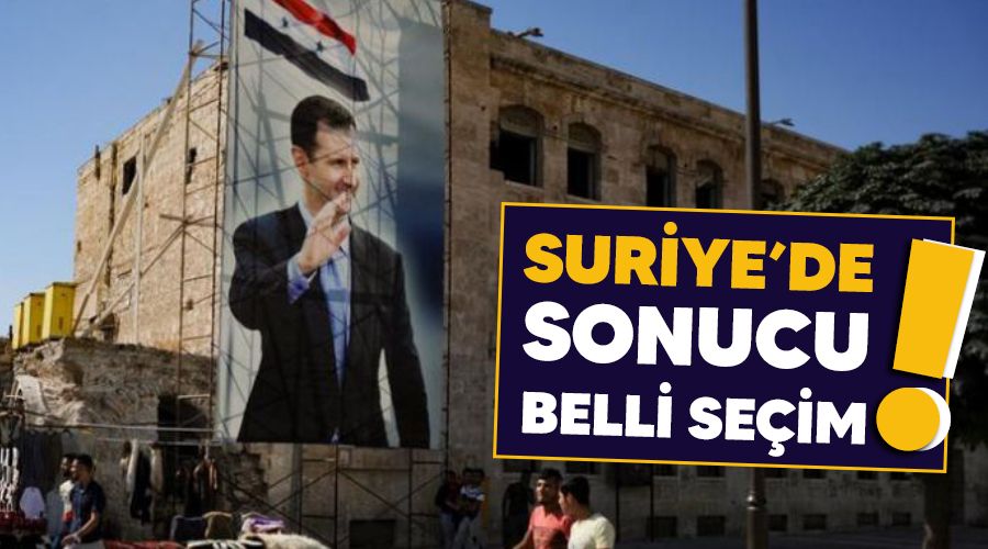 Suriye'de sonucu belli seçim!