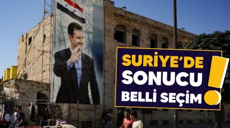 Suriye'de sonucu belli seçim!