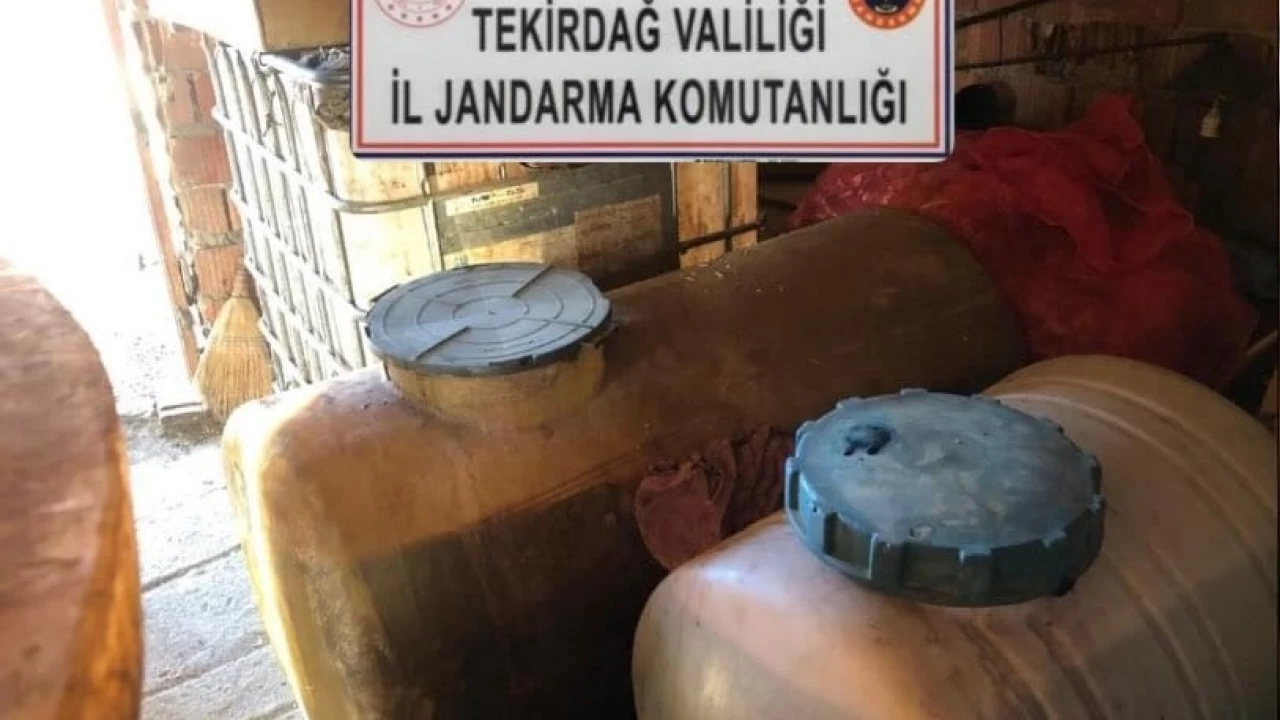 Tekirda�'da 1 ton 165 litre sahte i�ki ele ge�irildi