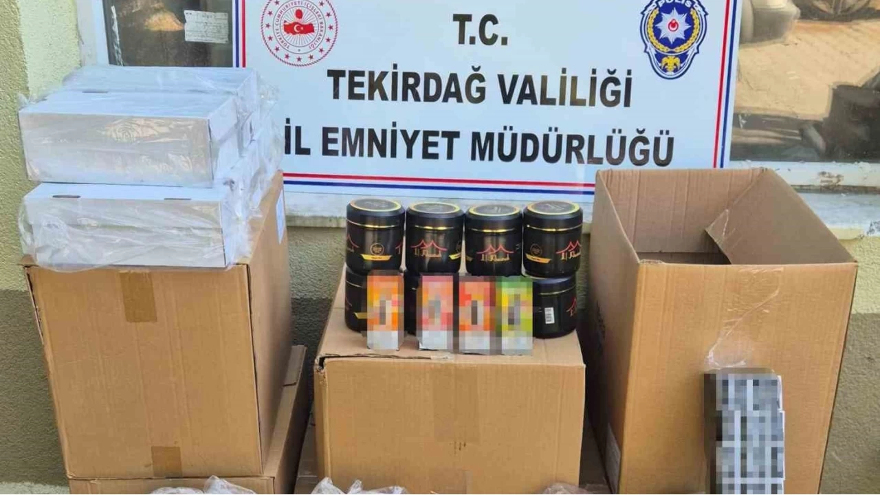 Tekirdağ'da kaçak sigara operasyonu