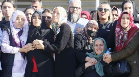 Terör kurbanı minik Ecrin ve babasının cenazeleri Adana'ya getirildi