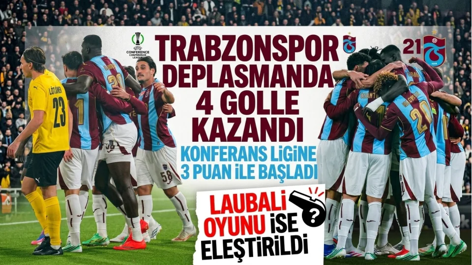 TRABZONSPOR DEPLASMANDA 4 GOLLE KAZANDI