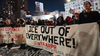 Trump'a kar�� protestolarda �ok say�da ki�i g�zalt�na al�nd�