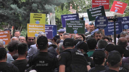 TÜİK'e enflasyon oranı protestosu