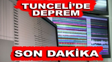 Tunceli 4.1 büyüklüğünde depremle sarsıldı