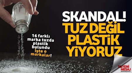Tuz değil plastik yiyoruz