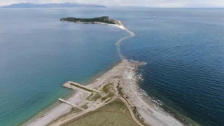 Van Gölü'nde su seviyesi düştü