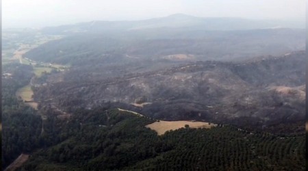Yangın İHA'larla söndürüldü