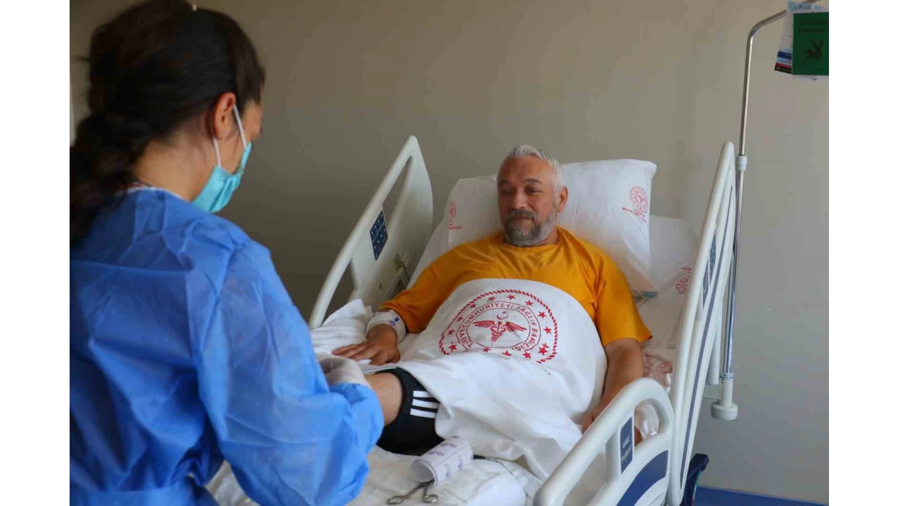 Yara tedavisiyle ayağının kesilmesinden kurtuldu