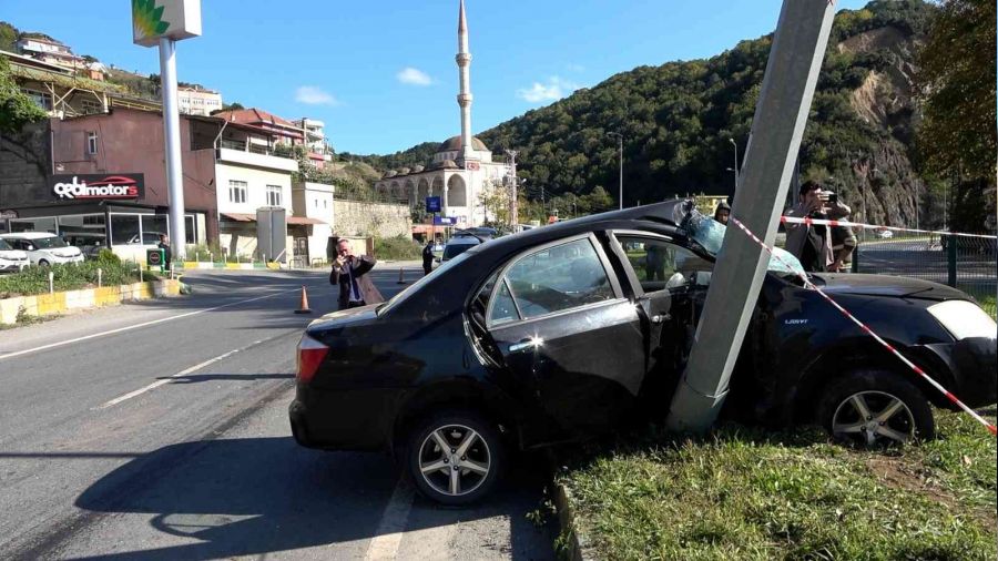 Yola dökülen yağ kazaya sebep oldu