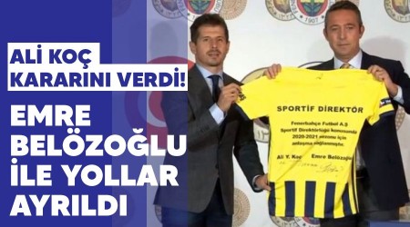 Ali Koç kararını verdi! Emre Belözoğlu ile yollar ayrıldı