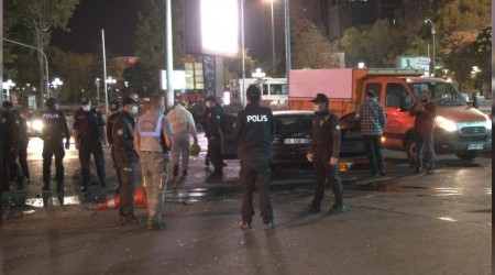 Ankara'da kadn src ortal birbirine katt