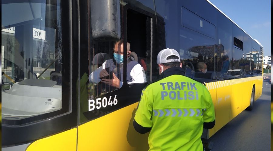 Avc�lar'da toplu ta��mada korona denetimi